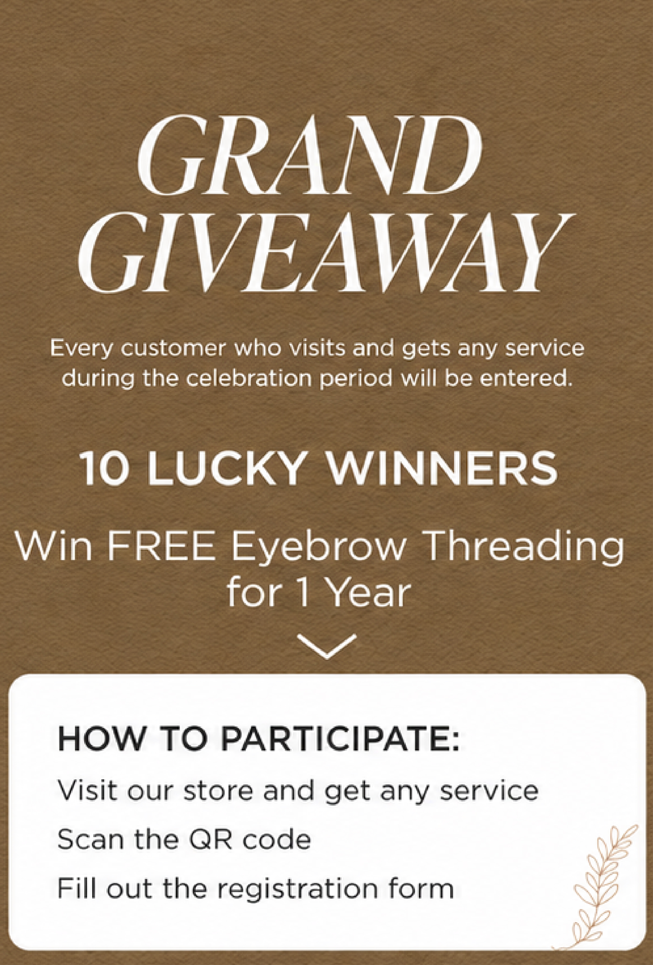 Giveaway promotional image